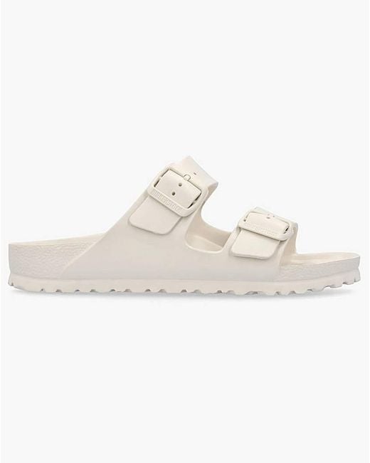 Birkenstock White Arizona Eva Two Bar Mules