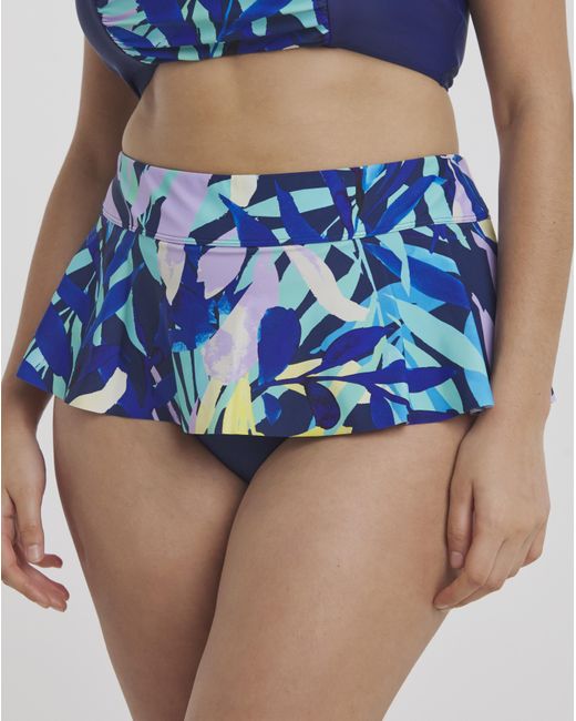 JD Williams Blue Leaf Mix And Match Skirted Brief