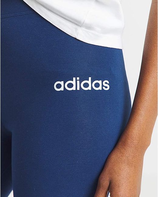 Adidas Blue Essentials Linear Leggings