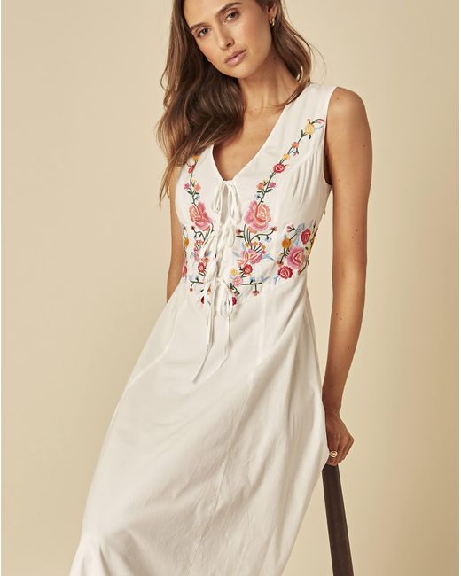 Nobody's Child Natural Terra Midi Dress