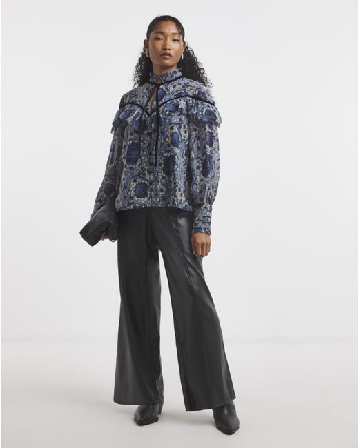 Hope & Ivy Blue William Morris Society Blouse