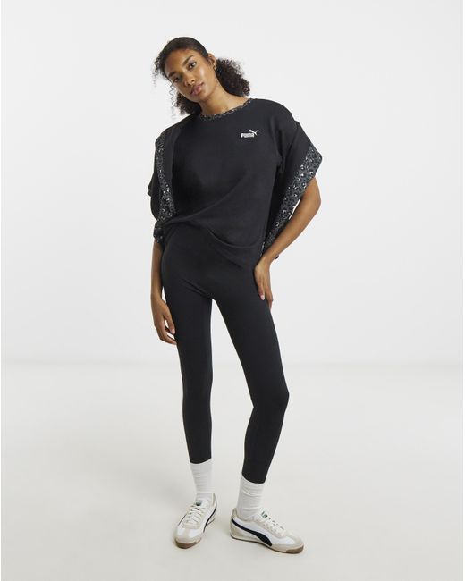 PUMA Black Essential Animal Relaxed T-Shirt