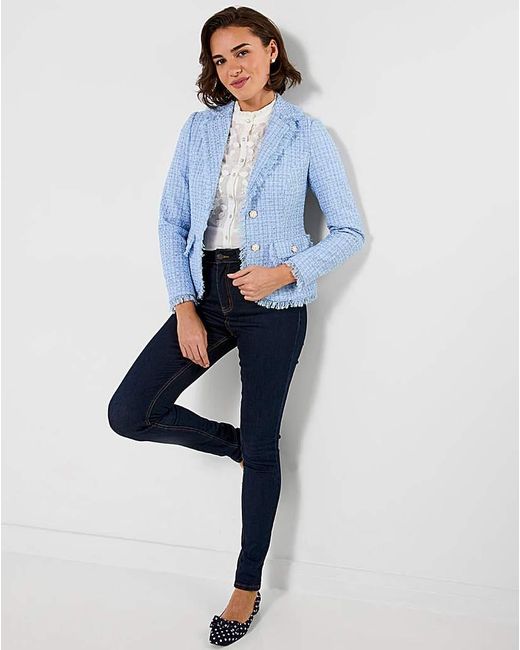 Joe Browns Blue Jb Let's Do Lunch Boucle Jacket