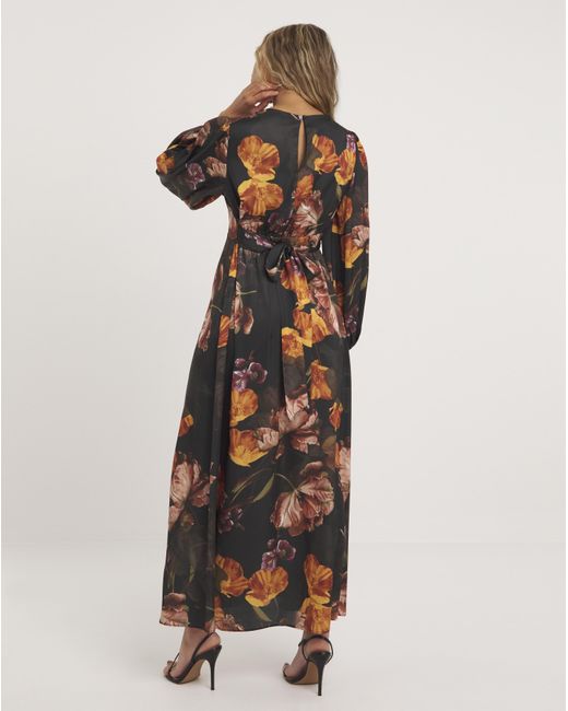 Joanna Hope White Satin Maxi Dress