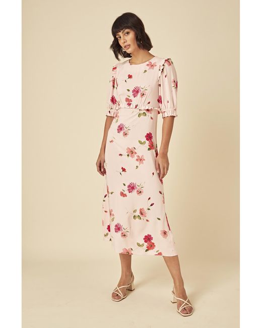 Nobody's Child Natural Felicia Midi Dress