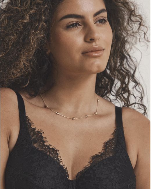 Pretty Secrets Black Full Cup Lace Padded Bra