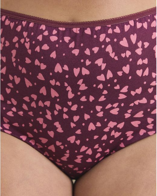 Pretty Secrets Red 7 Pack Full Fit Knickers