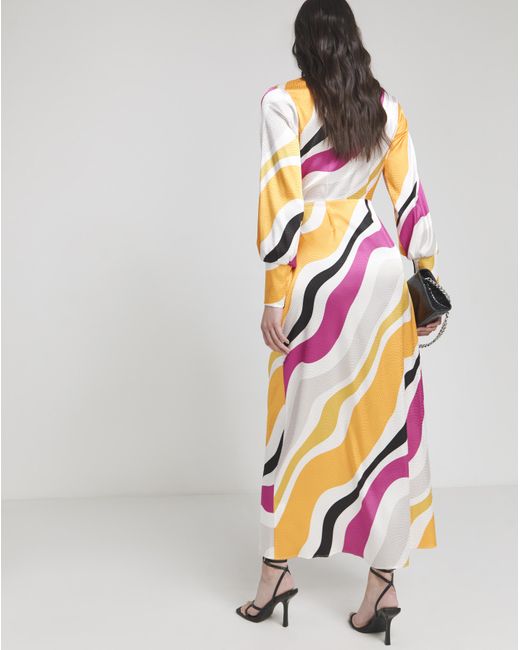 Joanna Hope Pink Buckle Wrap Dress