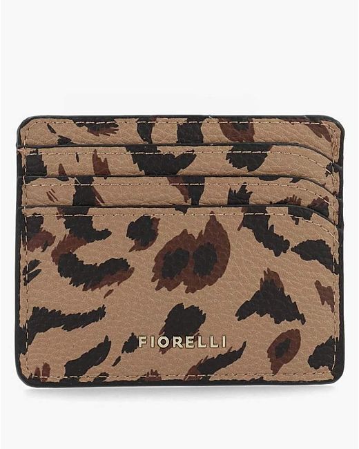 Fiorelli Brown Marnie Print Card Case