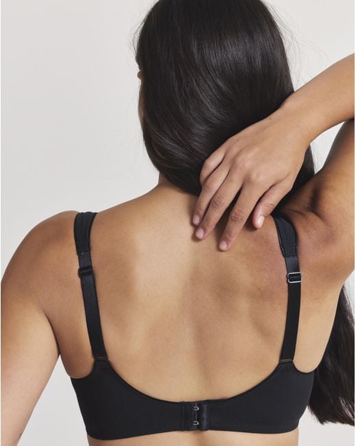 Triumph Black Modern Cotton Wired Bra