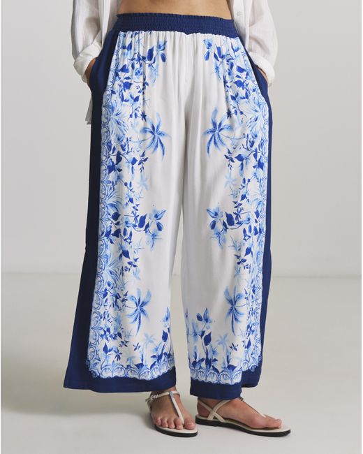 Figleaves Blue Lisbon Beach Trouser