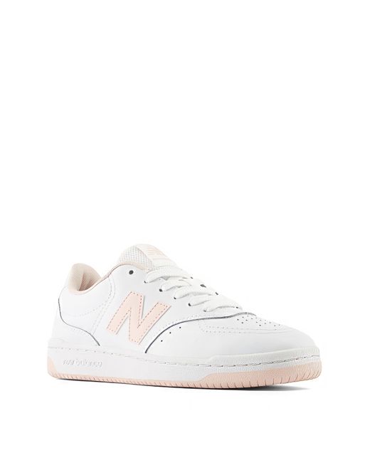 New Balance White Bb80 Trainers