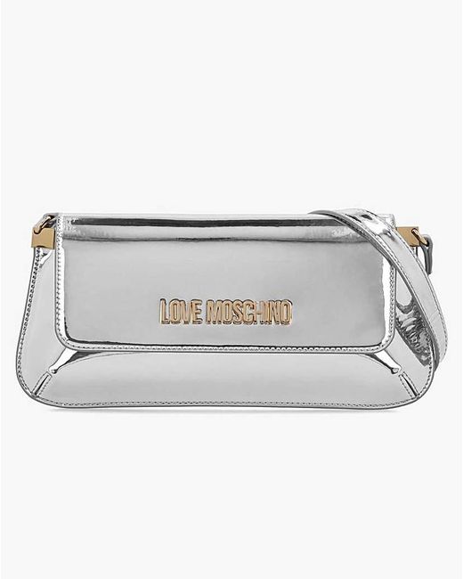 Love Moschino Gray Smart Evening Shoulder Bag