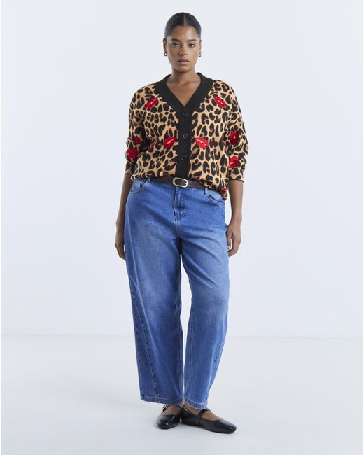 Simply Be Multicolor Animal Cardigan