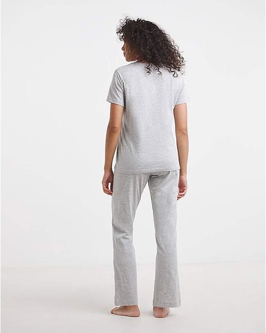 Pretty Secrets White Back To Basics Pj Set