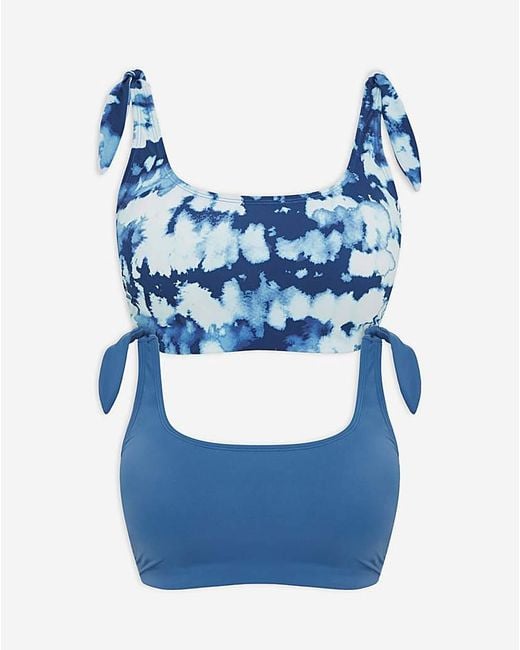 Simply Be Blue Value 2 Pack Bikini Tops