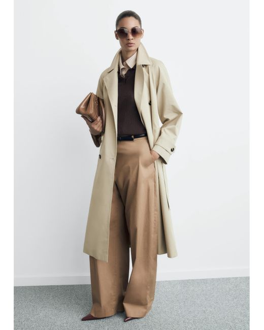 Mango Gray Trenchcoat