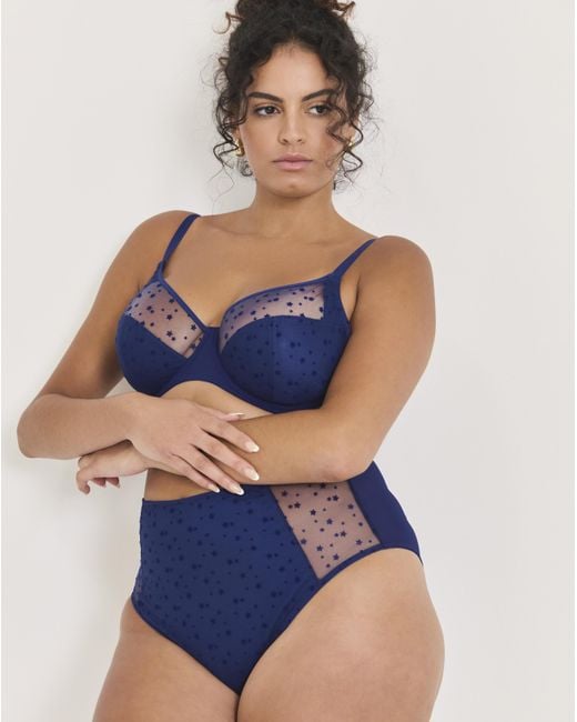 Pretty Secrets Blue 2 Pack Hannah Full Fit Knickers