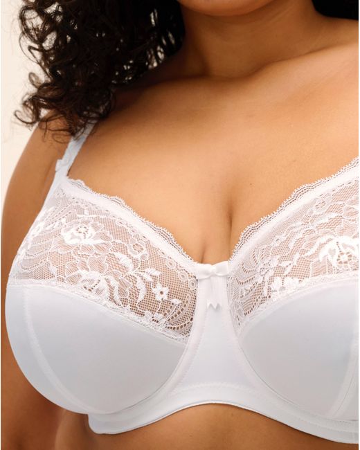 Elomi White Morgan Full Cup Wired Bra