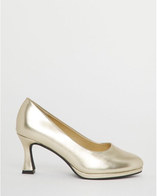 Simply Be Black Court Shoe Heel Wide Fit