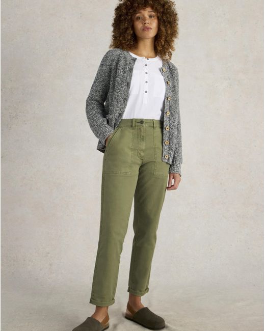White Stuff Green Chino Trouser