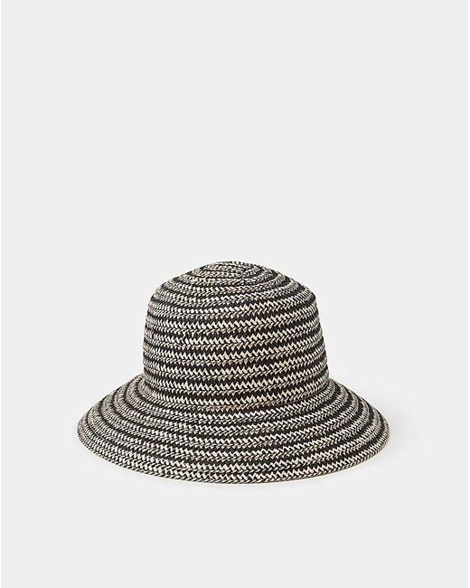 Accessorize Multicolor Mono Straw Bucket Hat