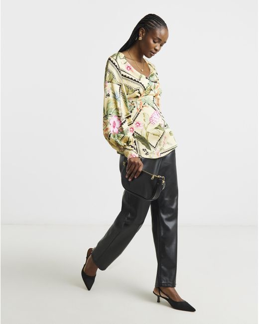 Joanna Hope Natural Printed Blouse