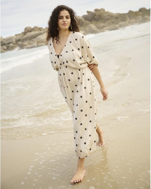 Simply Be Natural Linen Blend Dress