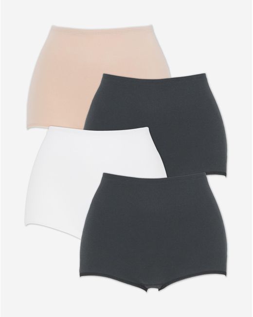 Pretty Secrets Black 4 Pack Comfort Short Knickers
