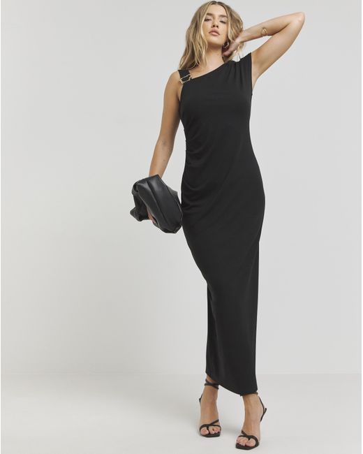 Simply Be Black Midaxi Stretch Dress