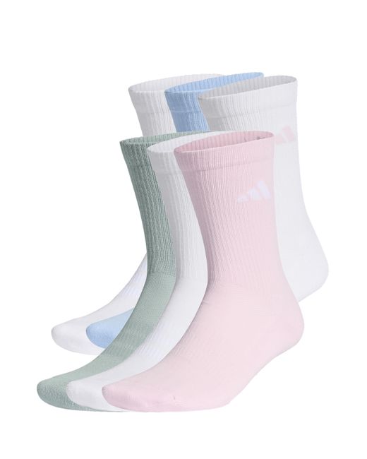 Adidas Pink Essential 6 Pack Socks