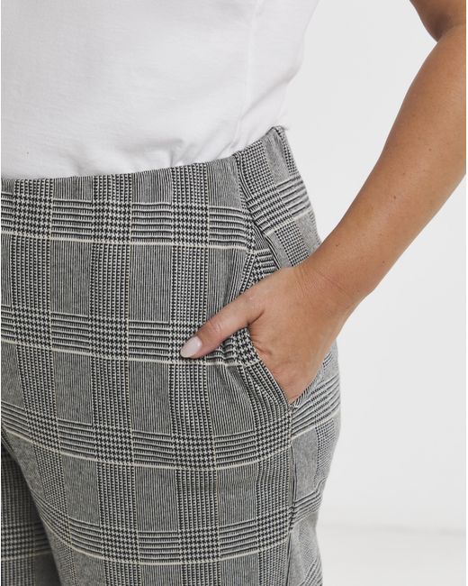 Simply Be Blue Jacquard Trouser