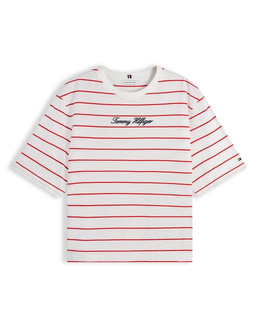 Tommy Hilfiger White Classic Trapeze Tee