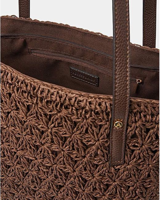 Accessorize Brown Raffia Tote Bag