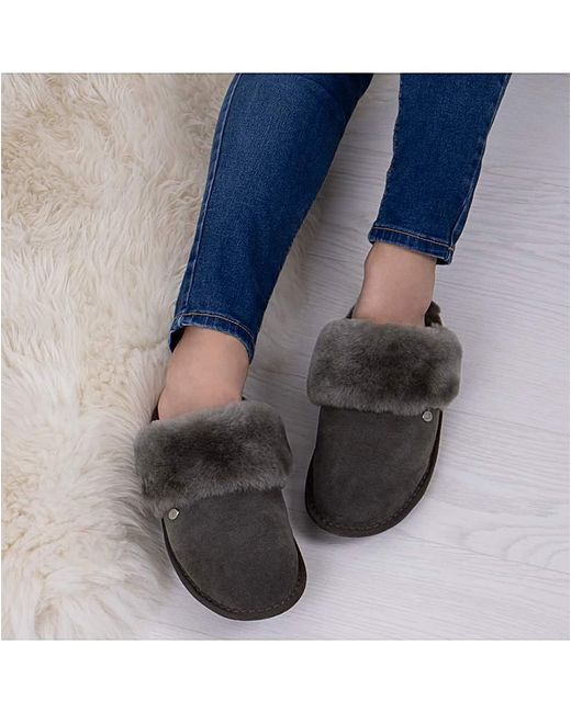 Just Sheepskin|Totes Brown Just Sheepskin Ladies Duchess Slippers