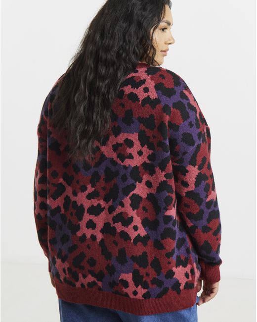 Lovedrobe Blue Animal Long Line Cardigan