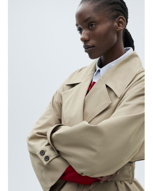 Mango Natural Oversized Trenchcoat