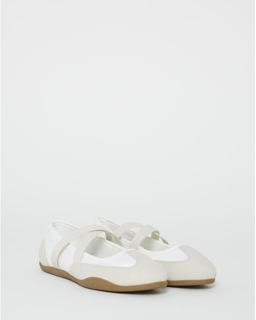 Simply Be Blue Ballet Trainer Wide