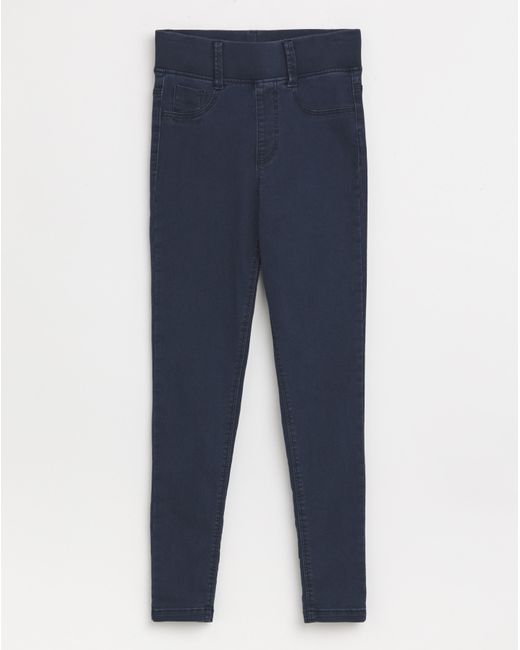 Simply Be Blue Skinny Pull On Jegging