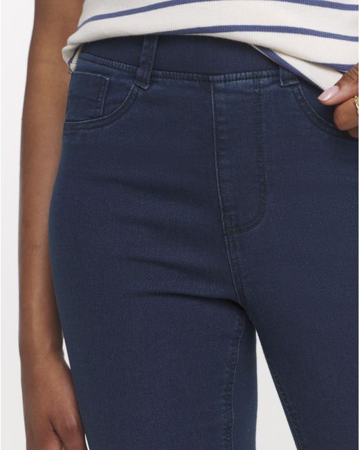 Simply Be White Flared Pull On Jeggings