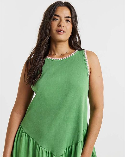 simply be green dress Simply Be Green Slinky Knot Front Midi Dress
