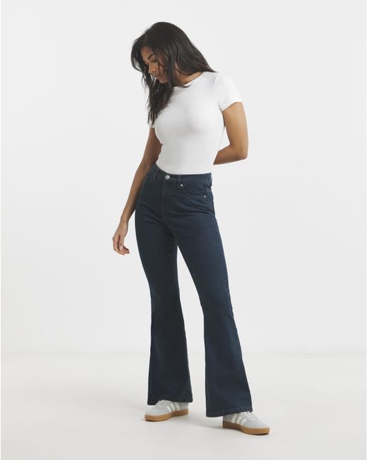 Simply Be Pink Winter 24/7 Flared Jeans
