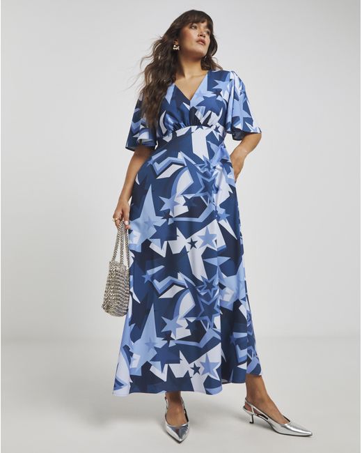 Twisted Wunder Blue Grace Star Mini Dress