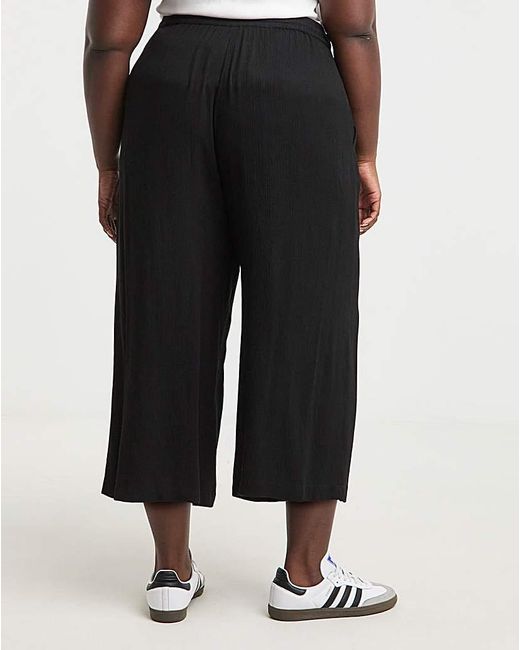 Simply Be White Crinkle Culottes