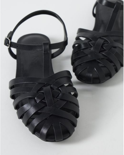 Simply Be Black Woven Fisherman Shoes Wide Fit