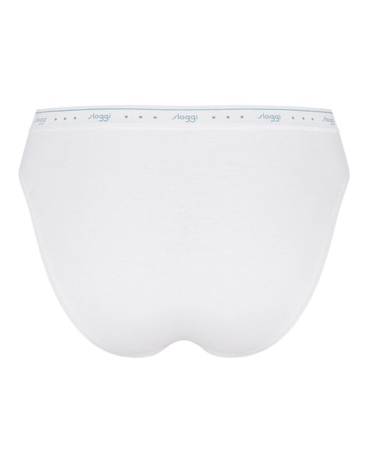 Sloggi White 3 Pack 24/7 Cotton Tai Briefs