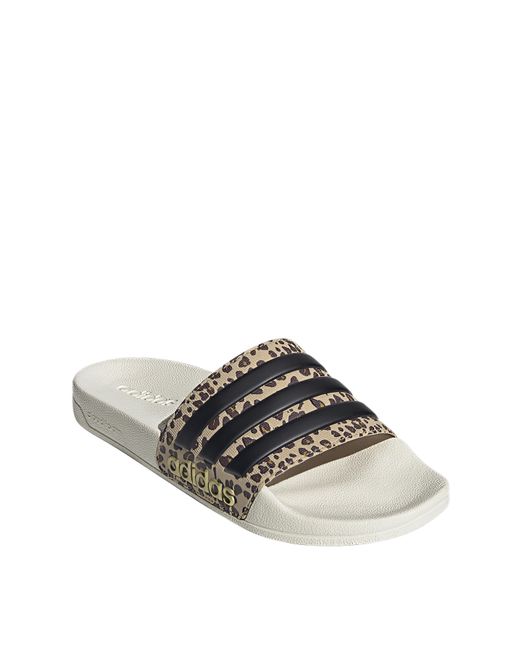 Adidas White Adilette Shower Slides
