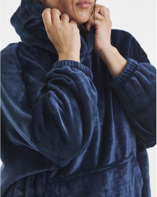Pretty Secrets Blue Oversized Hooded Dress