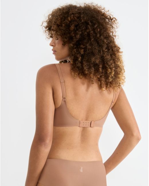 Sloggi Brown Zero Feel Up Plunge Bra