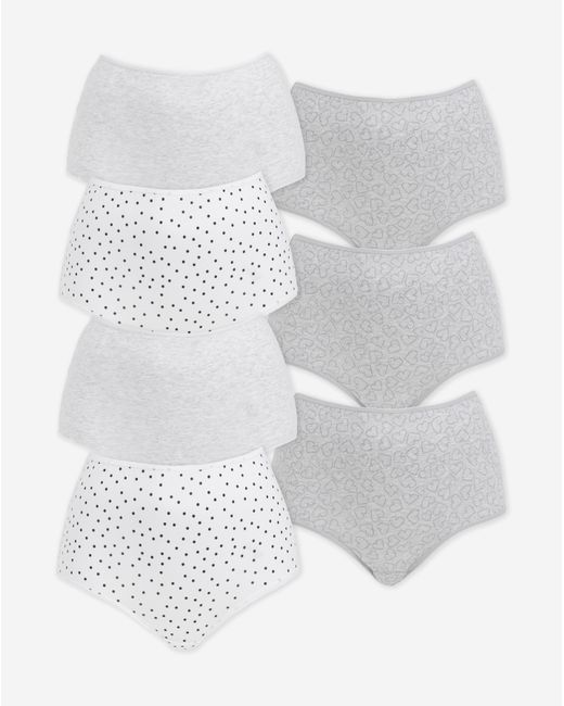Pretty Secrets Gray 7 Pack Full Fit Brief